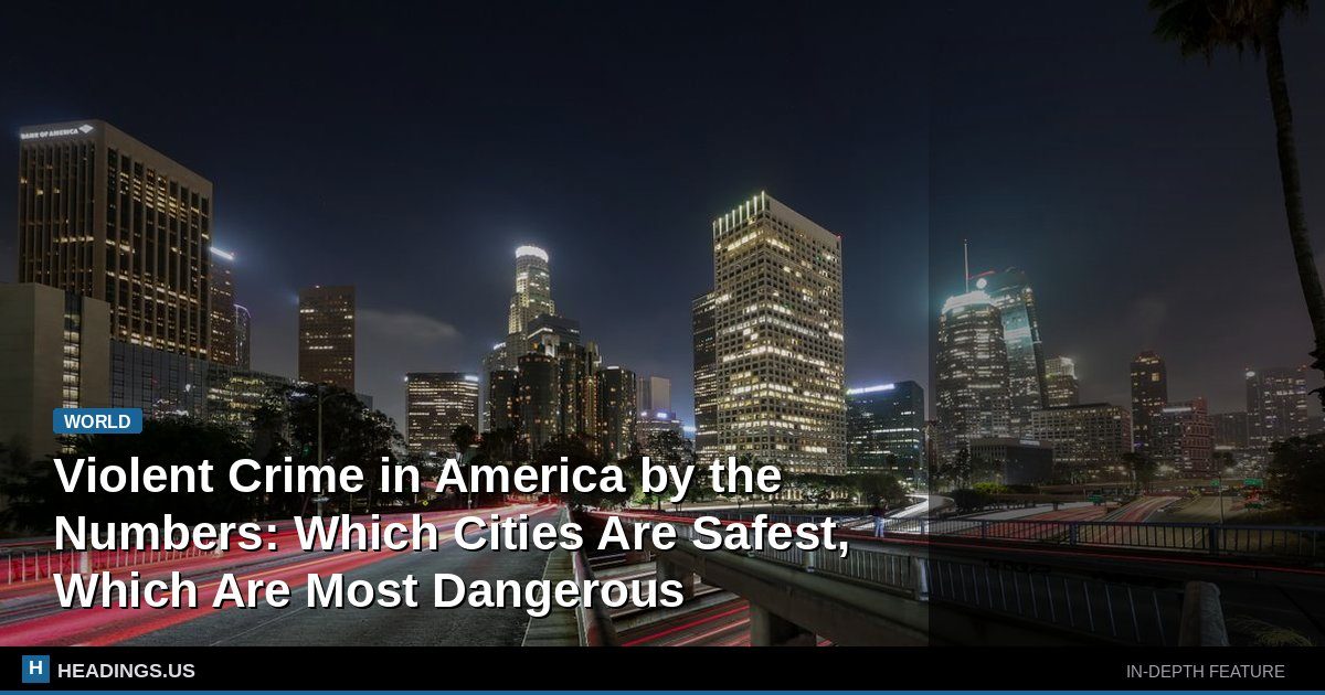 Violent Crime in America by the Numbers: Which Cities Are Safest, Which Are Most Dangerous