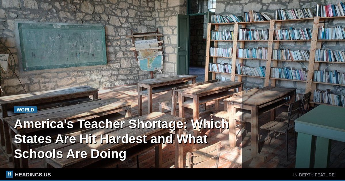 America's Teacher Shortage: Which States Are Hit Hardest and What Schools Are Doing