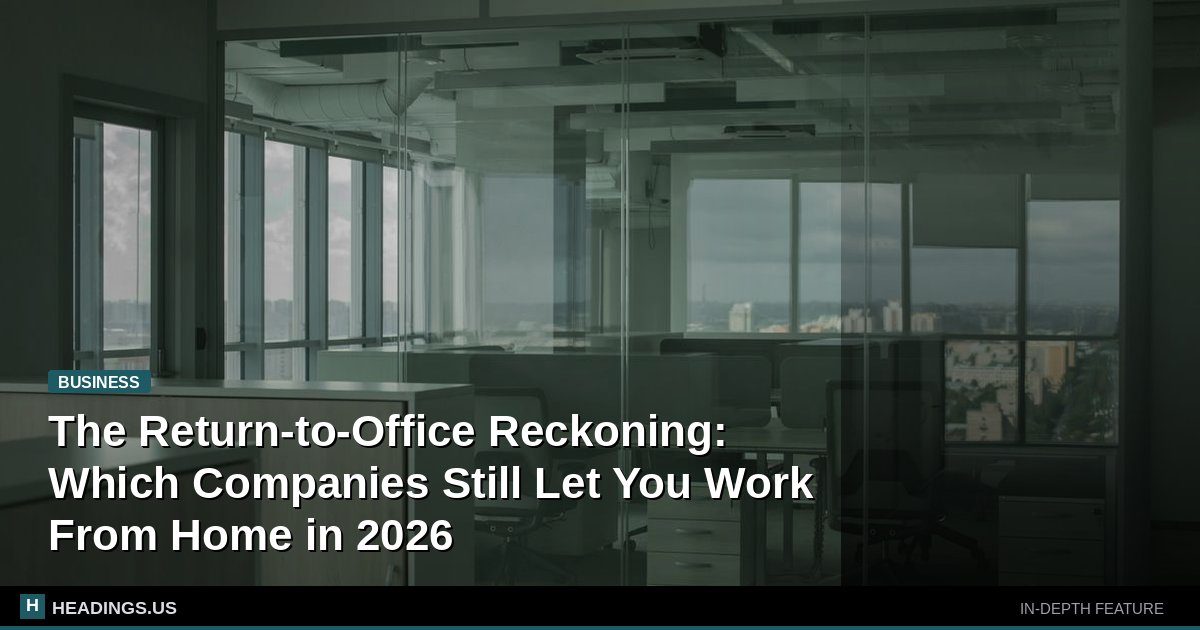 The Return-to-Office Reckoning: Which Companies Still Let You Work From Home in 2026