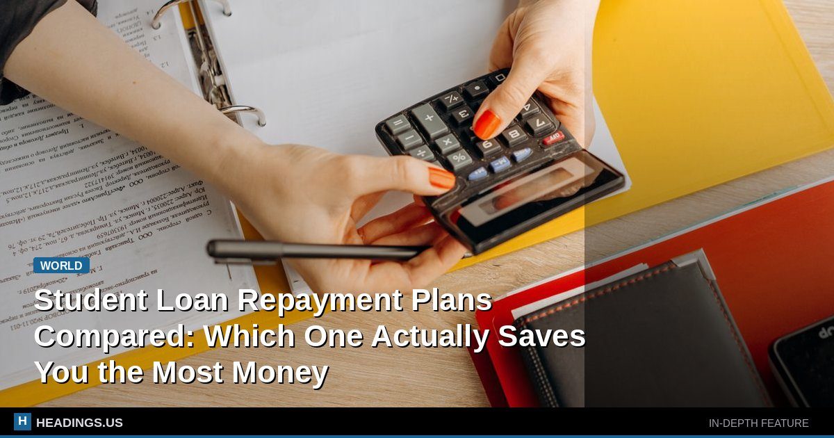 Student Loan Repayment Plans Compared: Which One Actually Saves You the Most Money