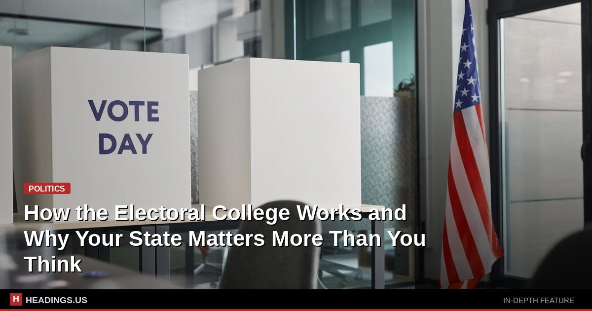 Map of the United States showing electoral college votes by state