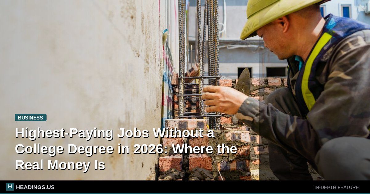 Workers in high-paying trade and technical jobs without college degrees