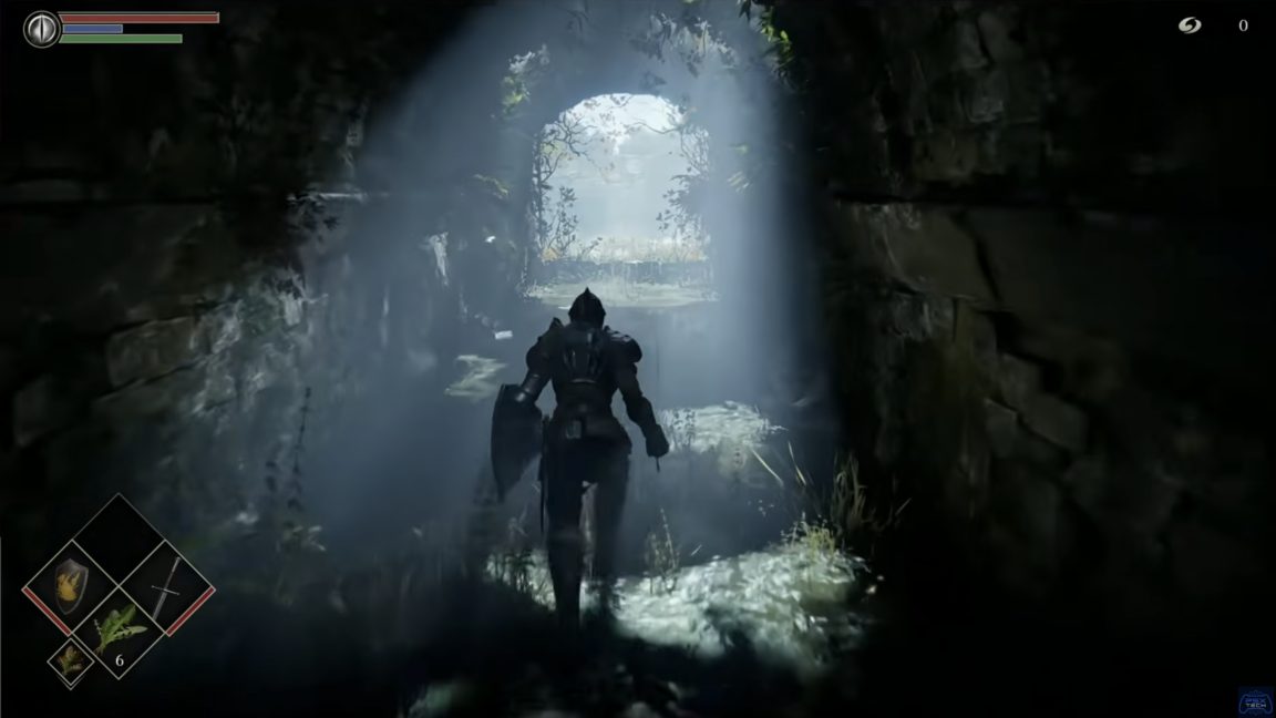 PC monitor displaying PlayStation 5 emulator software running a commercial game