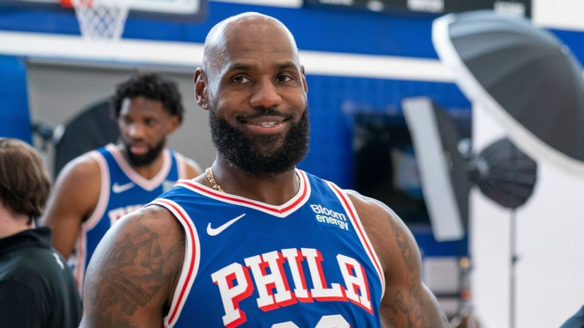 Sixers head coach Nick Nurse speaking at a press conference about offensive strategy