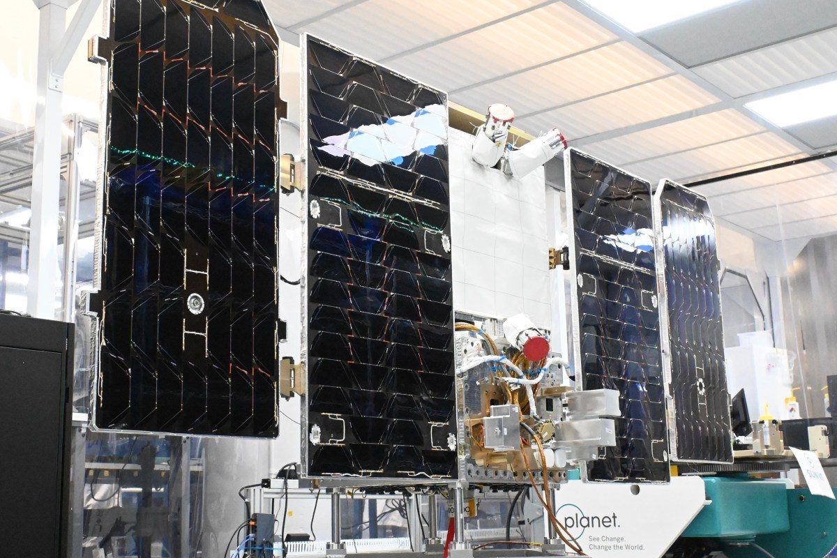 SpaceX Starship rocket launching with orbital data center satellites concept
