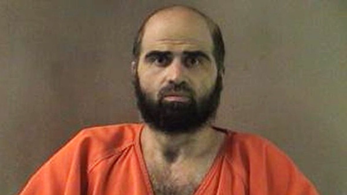 Undated Bell County Sheriff's Department photo of former Army psychiatrist Maj. Nidal Hasan