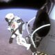 Felix Baumgartner flying a motorized paraglider in Italy